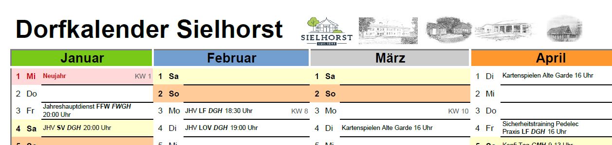 Dorfkalender 2025